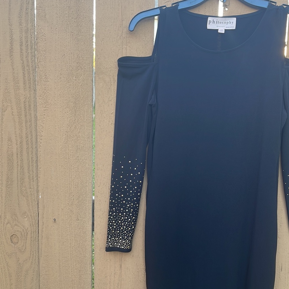 LITTLE BLACK SHOULDER-LESS DRESS!! - Picture 2 of 3